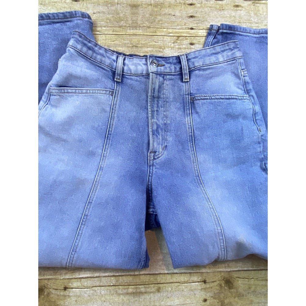 Divided Jeans Women's Size 10 Lite Bleach Wash Taper - Picture 2 of 9